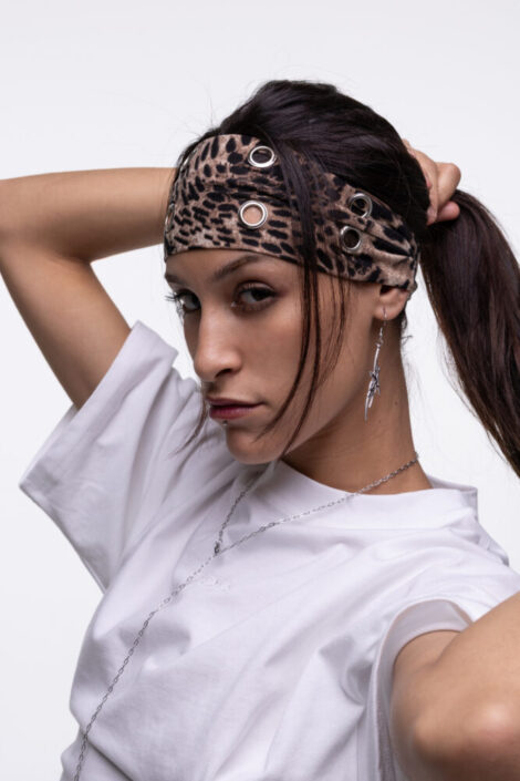 Grunge Leopard Headband