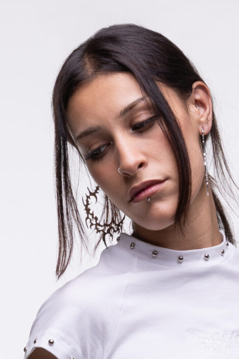 Cyber Sigil Hoop Earrings