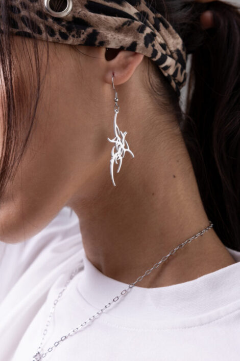 Dark Trace Drop Earrings