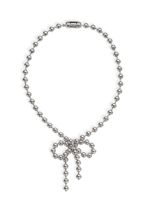 Steel Bow Necklace