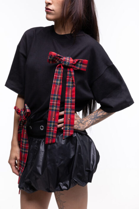 TARTAN BOWS TEE_2