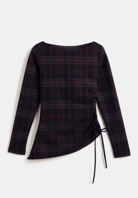 Tartan Crush Gathered Top