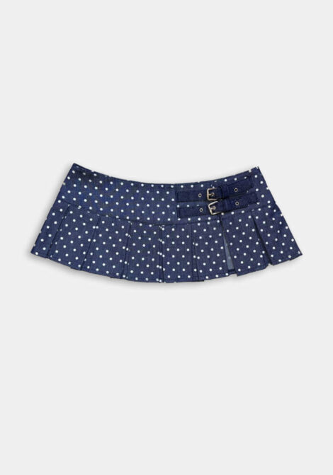 Polka Dots Buckle Skirt