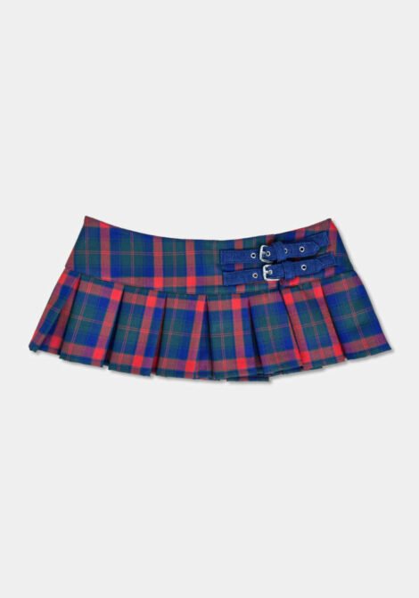 MINI-FALDA-LAZADA-HEBILLAS-CUADROS-ROJOS