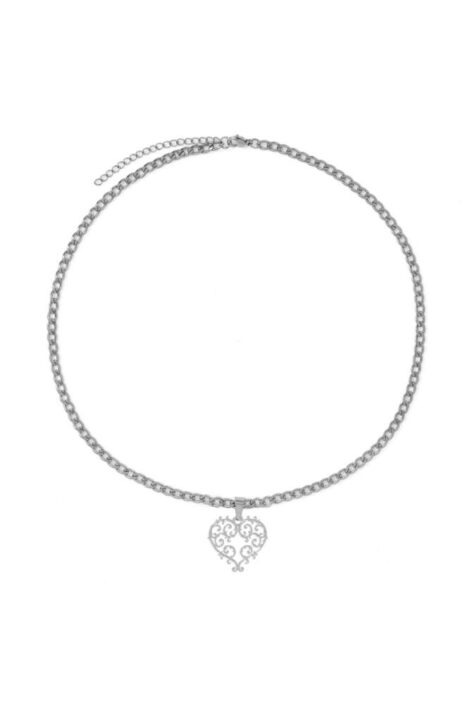 ORNAMENTAL_HEART_CHAIN_SILVER STEEL