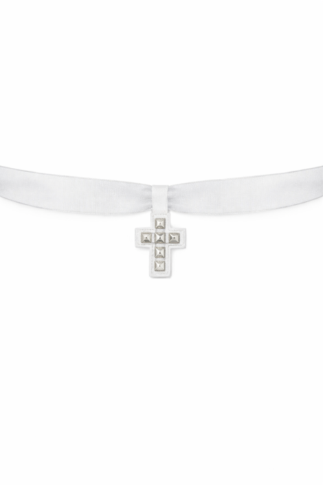 REBEL CROSS ORGANZA WHITE