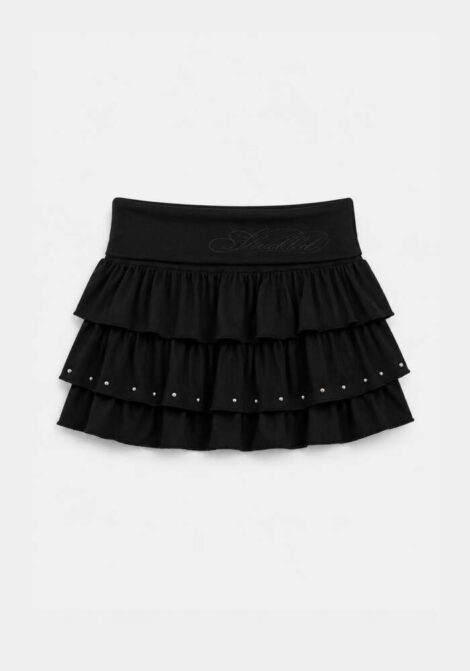 Crush Rivet Mini Skirt
