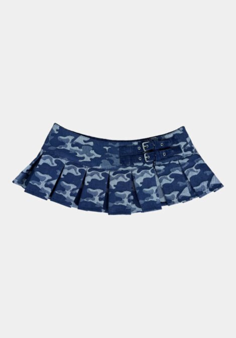 BLUE BATTLE BELT SKIRT