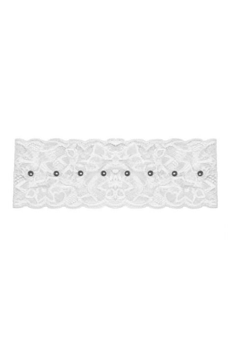 STUDDED ROMANCE HEADBAND_WHITE